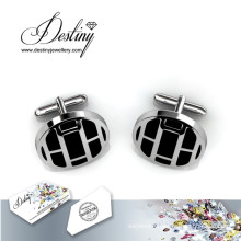 Destiny jewellery Crystal From Swarovski Mr Oil Paint 1 Cufflinks